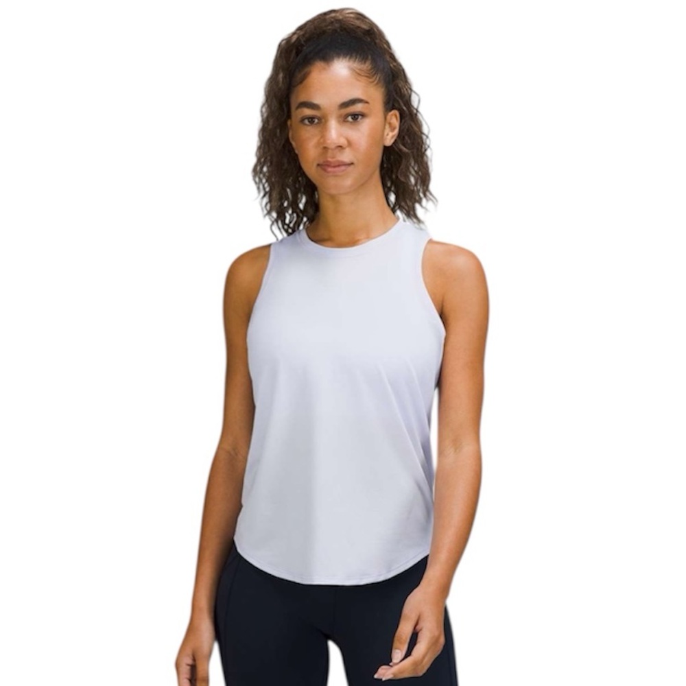 Lululemon Women’s High-Neck Running and Training Tank Top in Pastel Blue Size 4